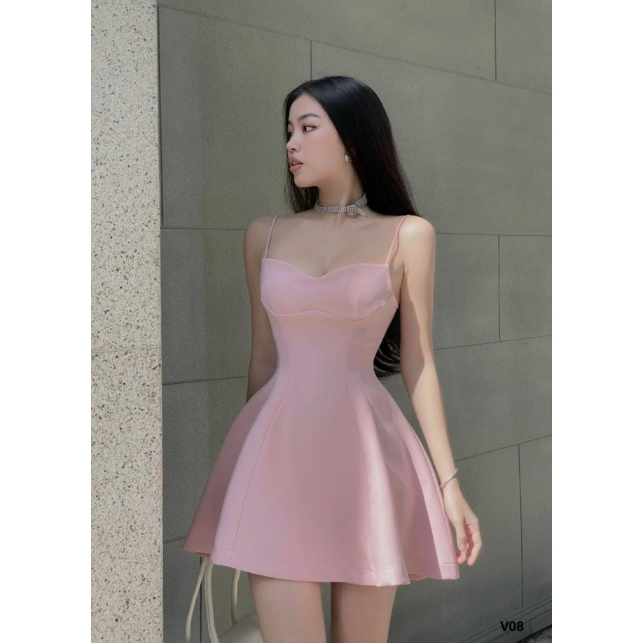 (FreeShip) Đầm tapta Xòe Ngắn Thời trang tiểu thư - siêu xinh xắn , tôn dáng sang chảnh , phong cách hiện đại