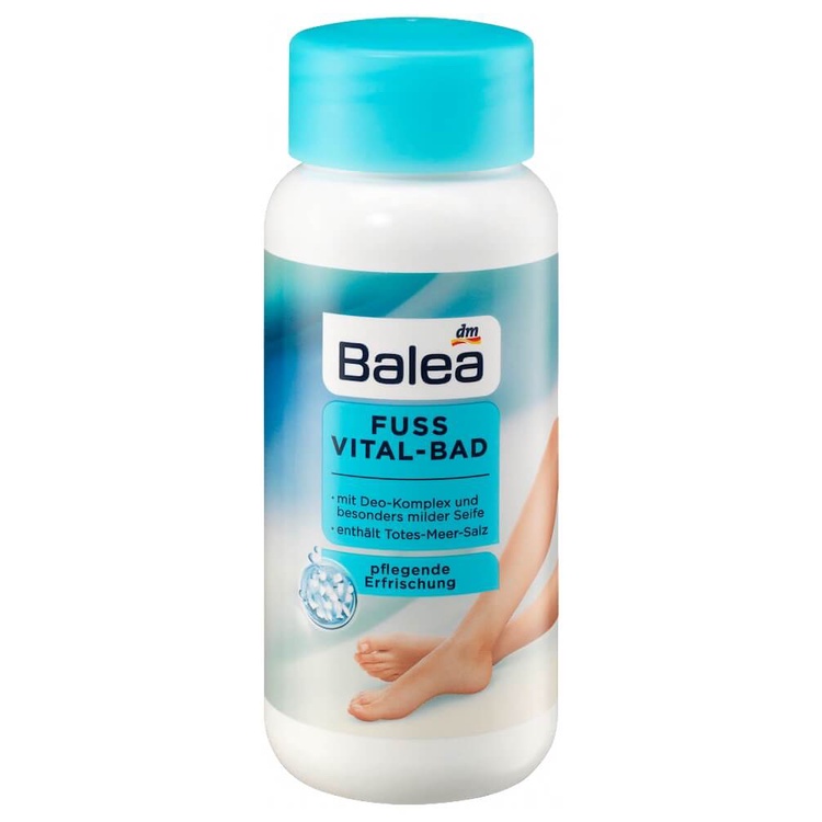 Muối ngâm chân Balea Fuss Vital Bad, 450g cho đôi chân chắc khỏe
