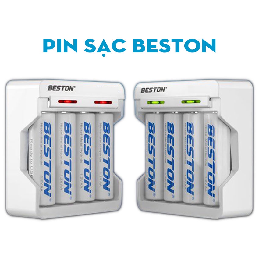 Pin Sạc AA - AAA Beston - Chính Hãng - Sạc Hơn 1500 vòng, Đa Năng, An Toàn - BH 12 tháng 1 đổi 1 - HOA BAN GIFTS