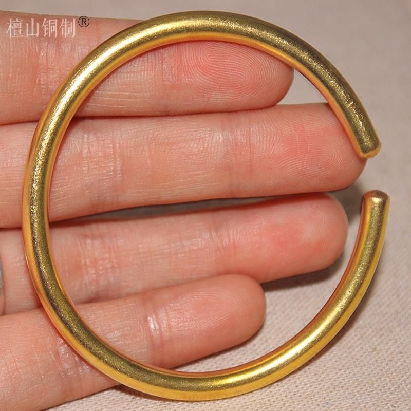 ♗♚Vòng Đeo Tay Bằng Đồng Nguyên Chất Dày 4.5mm Dành Cho Nam Và Nữ