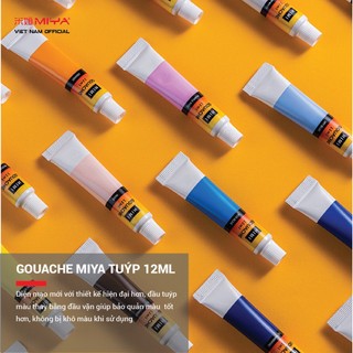 [MIYA VIỆT NAM OFFICIAL] Set Gouache Himi Miya tuýp 12ml (set 12/18/24/36)