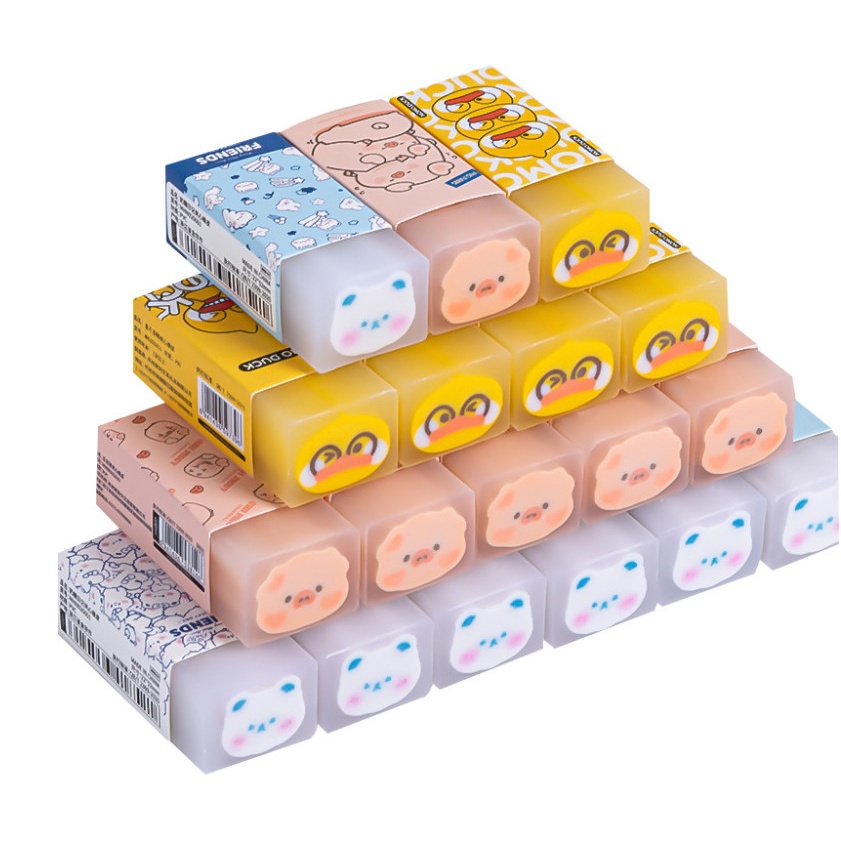 Gôm bút chì tẩy bút chì Maihe có nhiều hình dáng màu sắc đáng yêu cute 12x23x50mm
