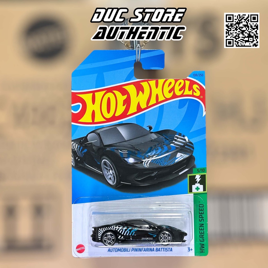 Ducstore.vn Xe mô hình HKH57 Hot Wheels  Automobili Pininfarina Battista - Nero