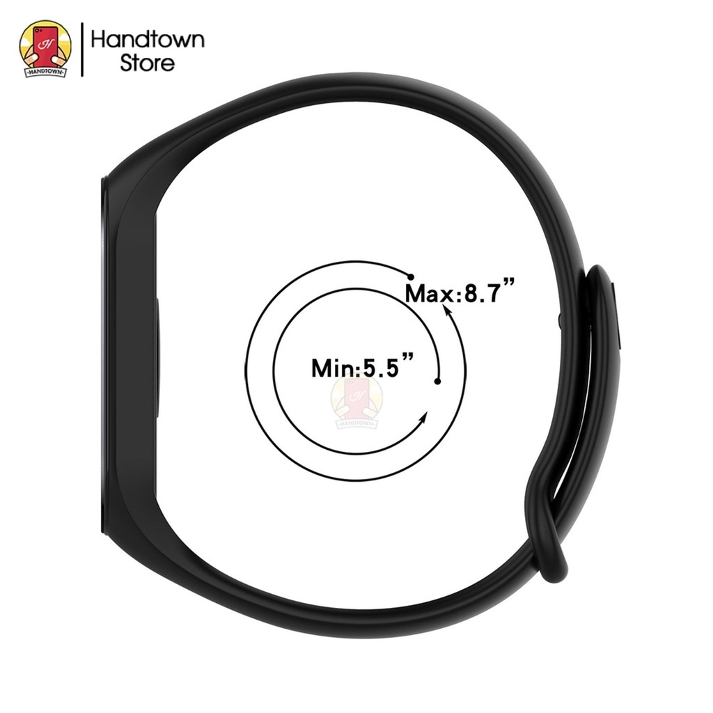 Dây Đeo Silicon Thay Thế Cho Đồng Hồ Thông Minh Xiaomi Mi Band 5 6 7 Miband 5 6 7 Silicon Dẻo Handtonw
