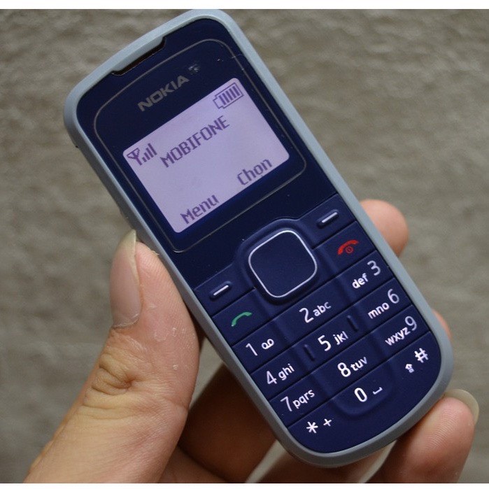 Điện thoại Nokia 1202 chính hãng kèm pin 4C zin  và sạc