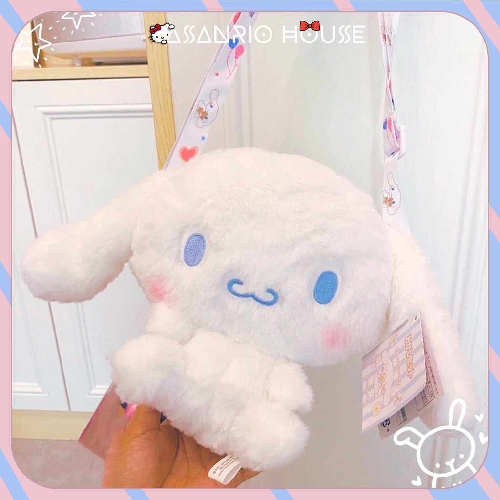 🌸Sẵn+Video🌸 Túi Cinnamoroll Cute Có Dây Đeo Họa Tiết Phong Cách Lolita Dễ Thương - Túi gấu bông ASANRIO HOUSE