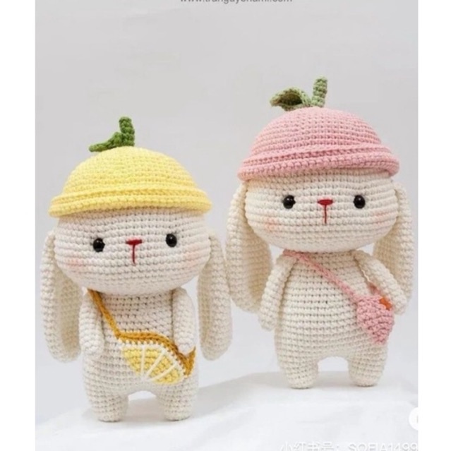 Thỏ tai dài len handmade