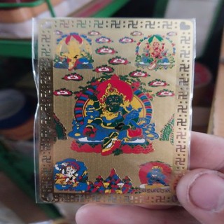 Kim bài linh phù ngũ vị hắc bạch lục hồng hoàng thần tài