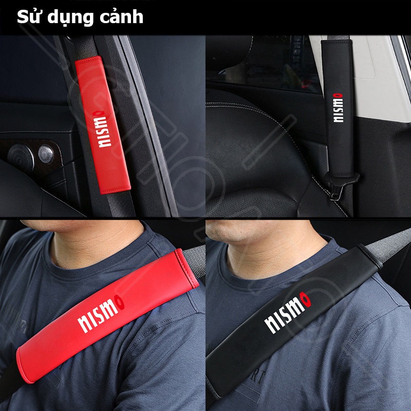GTIOATO NISMO Da DâY Đai An ToàN Ô Tô CàI DâY An ToàN Ô Tô BọC DâY An ToàN Xe HơI Đệm Bọc Dây Đai An Toàn Xe Hơi Phụ KiệN Ô Tô Phụ KiệN Trang Trí Ô Tô Cho Nissan Almera Navara XTail Terra Sunny Qashqai