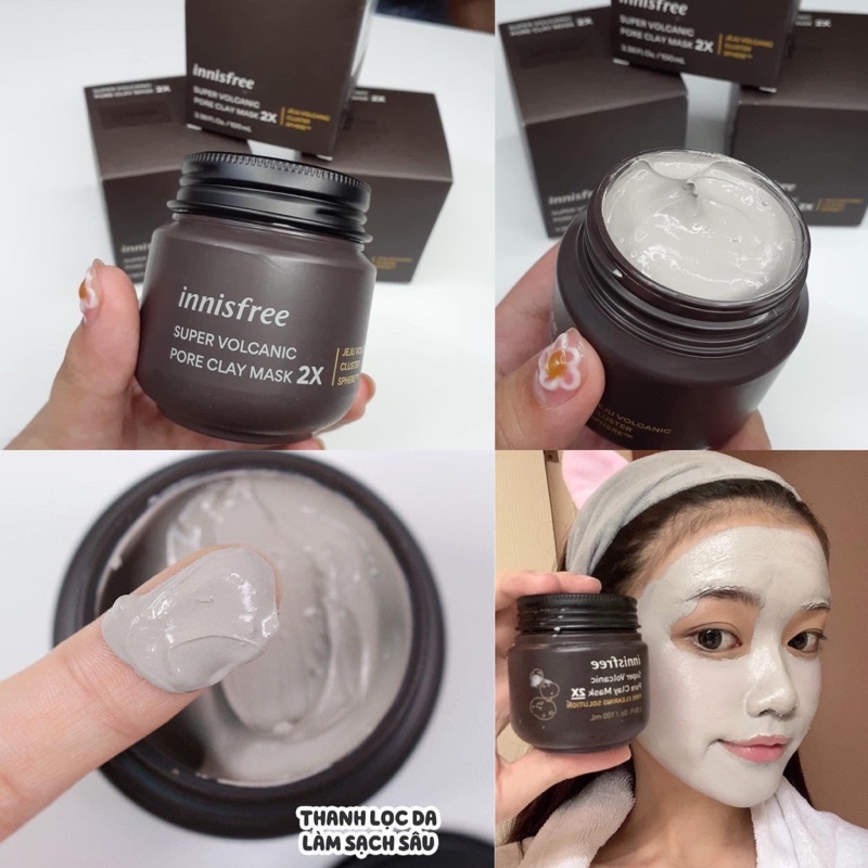 Mặt nạ chăm sóc lỗ chân lông innisfree Super Volcanic Pore Clay Mask 2X