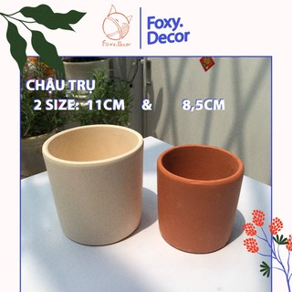 [HỎA  TỐC🌵🌈Chậu đất nung trụ tròn trơn gam màu Vintage🌈🌵] - nhận vẽ theo yêu cầu (sỉ - lẻ)