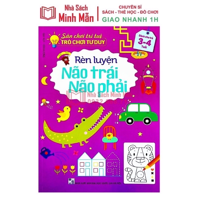 Sách - Sân chơi trí tuệ trò chơi tư duy rèn luyện não trái não phải dành cho trẻ từ 3-6 tuổi