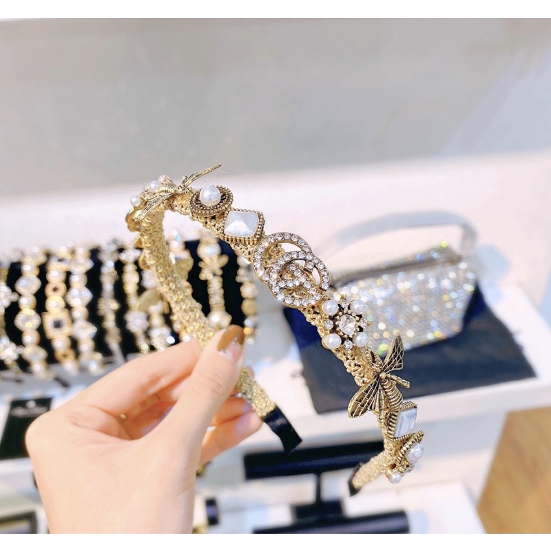 Cài tóc đính đá sang chảnh