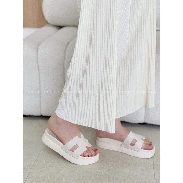 Dép nữ bánh mì hình chữ H đế cao 5cm hàng loại 1 siêu êm mẫu mới năm nay