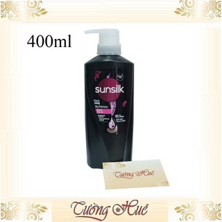 Dầu gội dưỡng tóc đen óng ả sunsilk thái black shine shampoo - 400ml