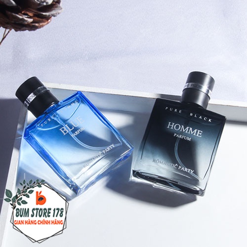 Set 2 chai dầu thơm nam Pure Homme và Pure Black 30ml với mùi hương quyến rũ, Nước hoa nam thơm lâu tạo sự lịch lãm