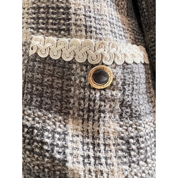 Áo khoác tweed Nhật vintage