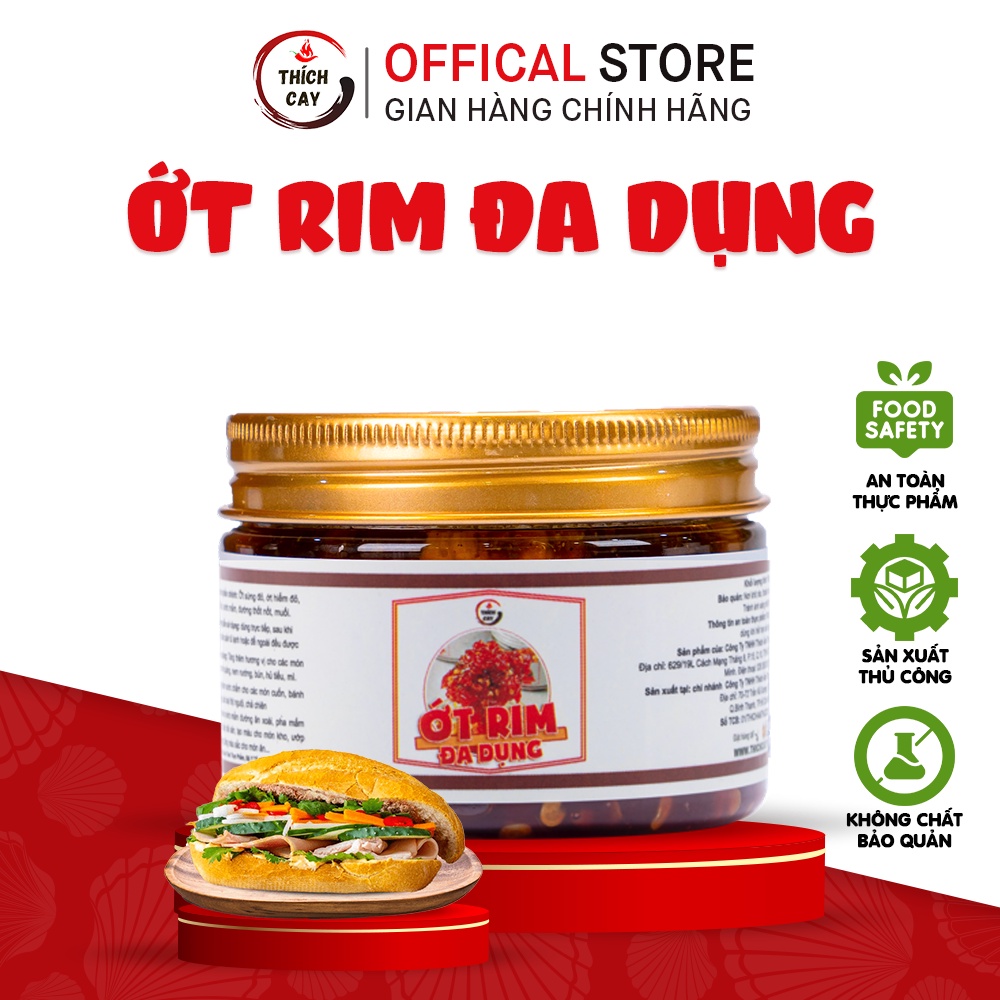 Ớt rim đa Thích Cay 150g