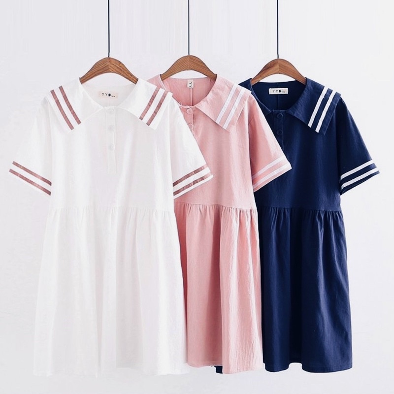 Đầm babydoll thuỷ thủ đáng yêu