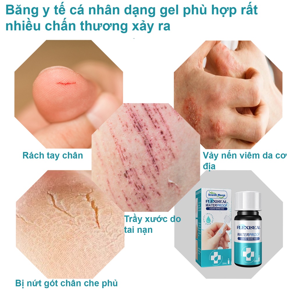 Keo dán vết thương trong suốt không thấm nước ITANA dạng Gel 300 lần dùng