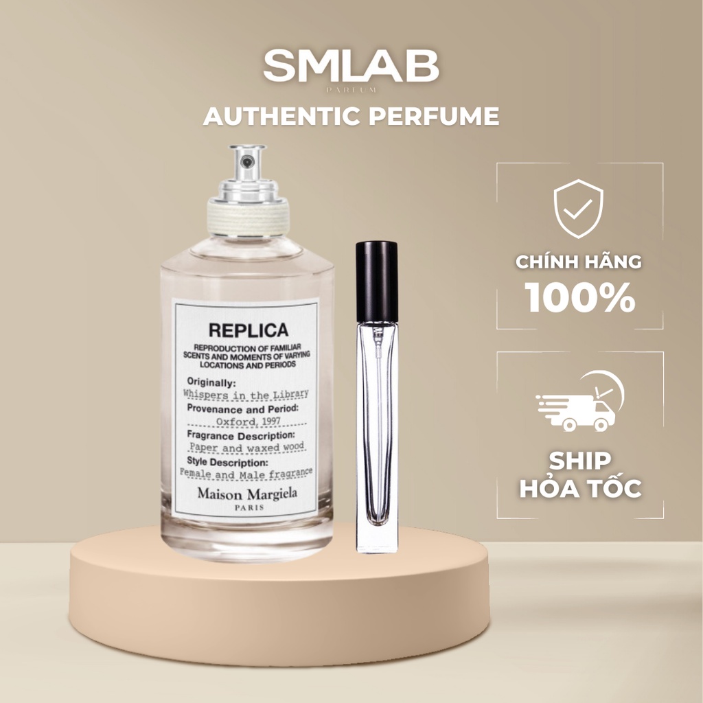 Nước hoa unisex Replica WHISPERS IN THE LIBRARY dung tích 10ml ⚡100% HÀNG CHÍNH HÃNG⚡
