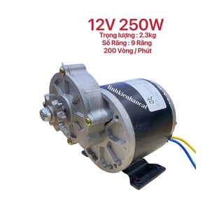 Moto Giảm Tốc 12VDC 250W  Siêu Bền , Quay Vịt - Gà , Độ Chế , Xe Điện Chế