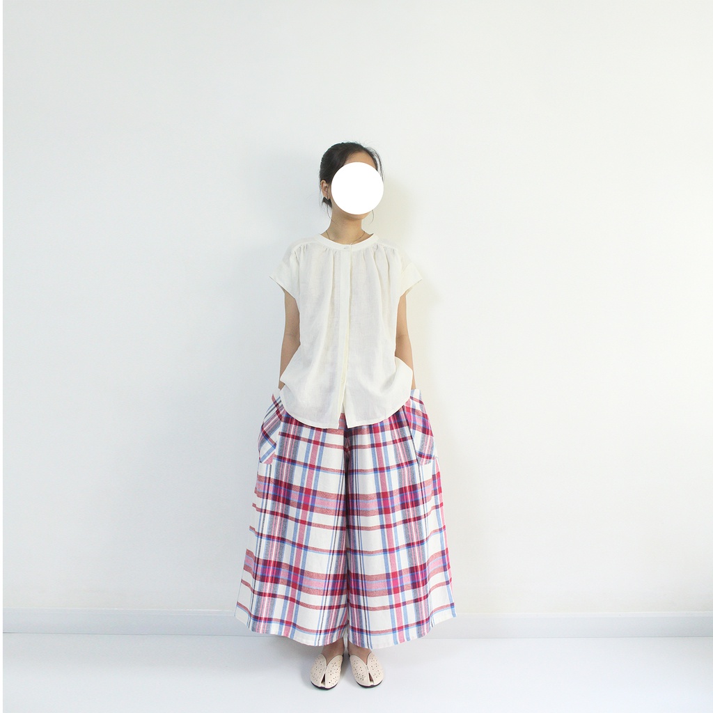 Quần ống rộng giả váy chất liệu linen cotton - NAMI PANT - by Tháng Năm