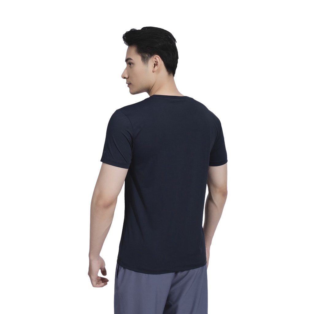 Áo thun nam ngắn tay cổ tròn Aristino ATS032S2 phông T-shirt Polyamide dáng slim fit ôm nhẹ trơn màu