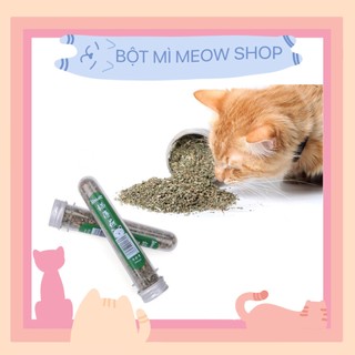 Cỏ khô catnip cho mèo, cỏ bạc hà dạng tuýp cho mèo