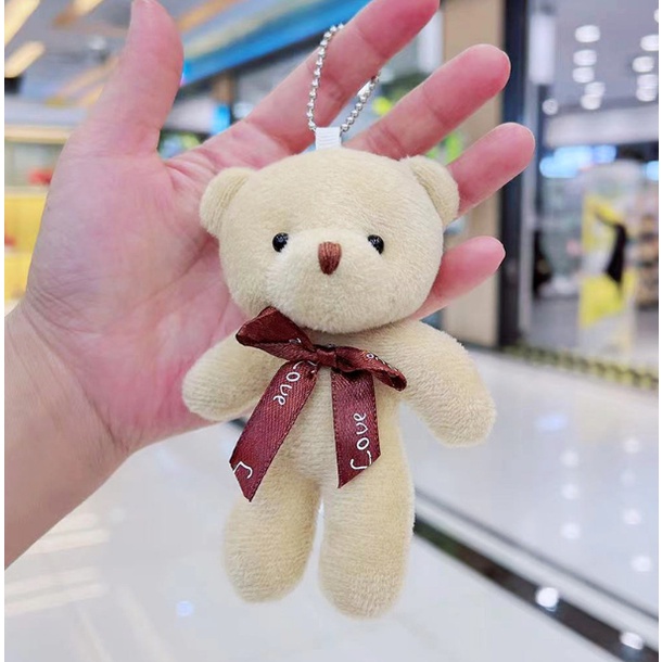 Móc khóa Gấu bông mini treo túi xách balô cute giá rẻ nl.Store MK02