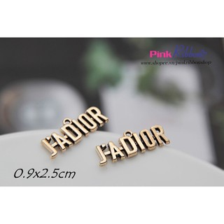 Set 2c - Charm chữ J-@-Ɗl0Ʀ dùng trang trí may mặc, phụ kiện thời trang, phụ liệu may mặc, phụ kiện tóc, DIY