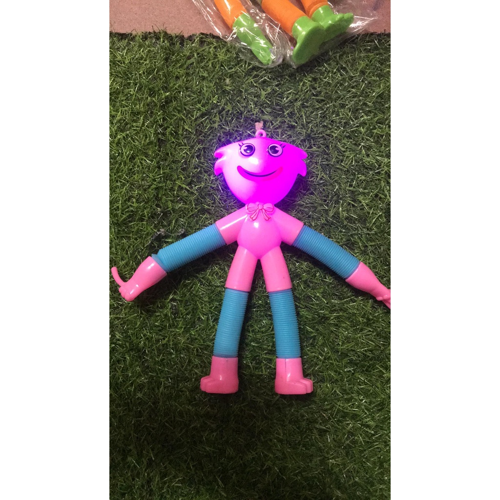 ,huggi,Huggy wuggy poppy playtime lò xo kéo dãn móc khoá có đèn nháy