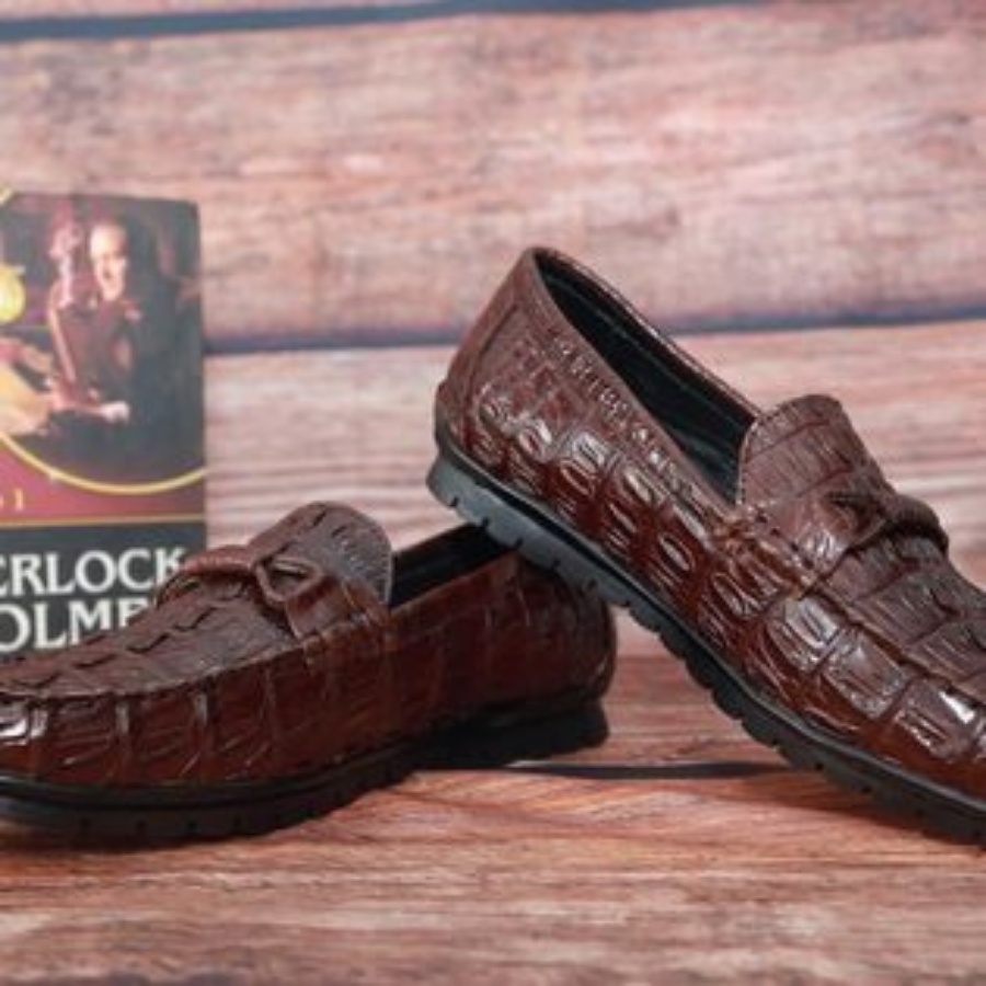 Giày Mọi Gai/Đuôi Da Cá Sấu 2DO LEATHER G920 Quà Tặng Cho Người Thân, Sang Trọng, Cao Cấp, Siêu Bền