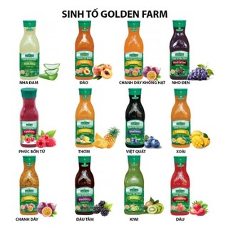 Sinh tố Golden Farm chai 1L