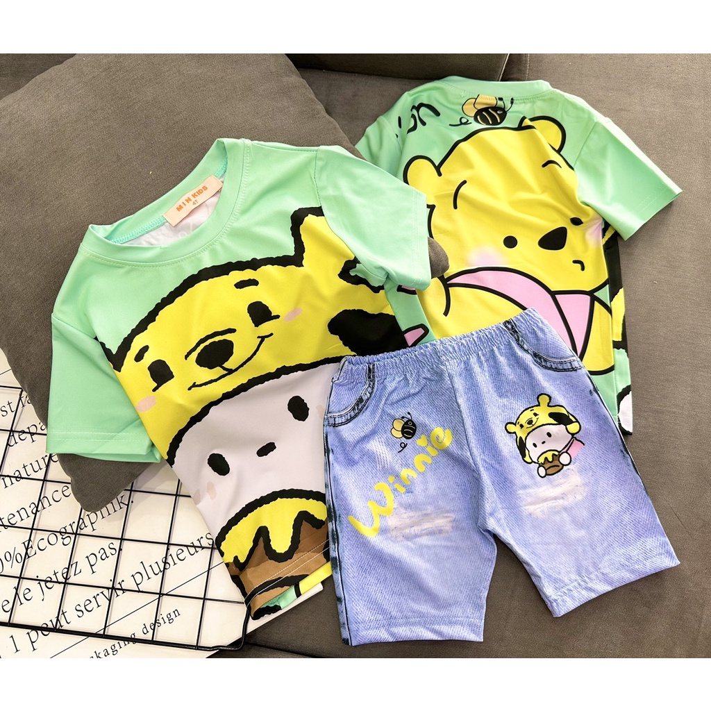 20-40kg BỘ QUẦN ÁO BÉ GÁI - Bộ ngố mặc nhà thun lạnh 3d mẫu mới siêu dễ thương Đồ bộ bé gái RUBYKIDS