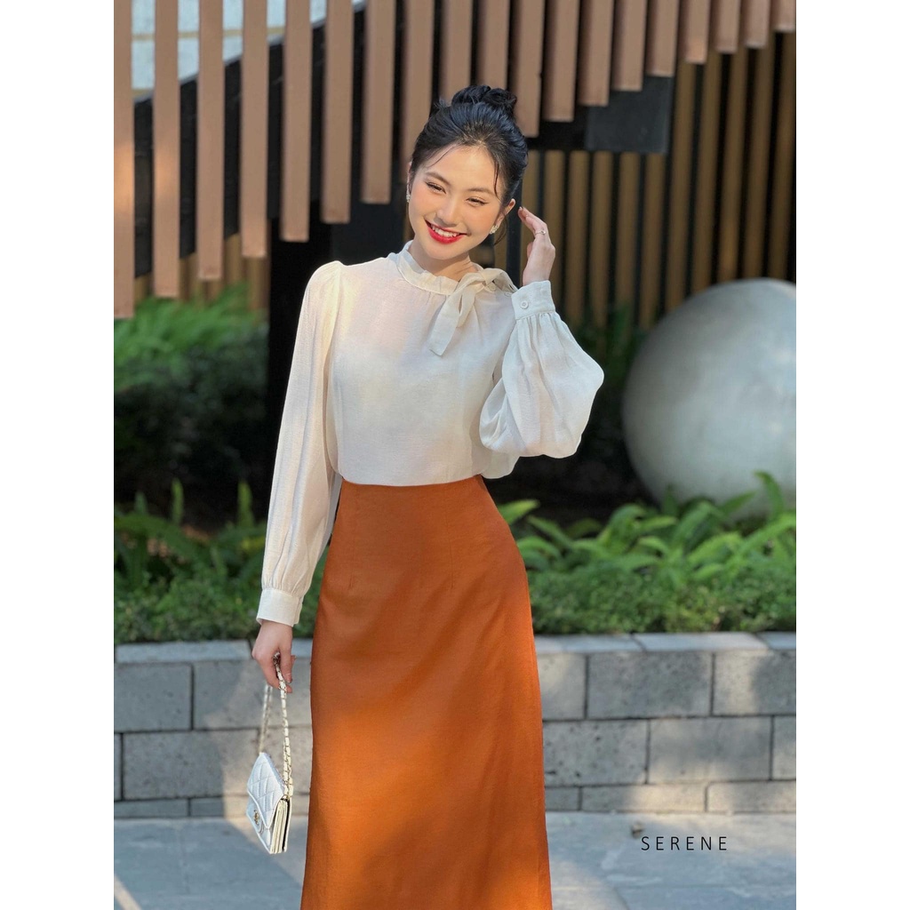 Áo Missa buộc nơ cách điệu kiểu Hàn