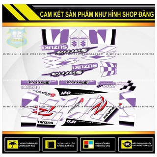 TEM RỜI SATRIA 2000 MẪU CỜ PHỐI TÍM TRẮNG