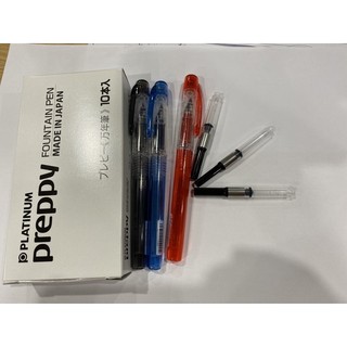 COMBO 3 bút mực nhật preppy ngòi 02 và 3 piston nhật