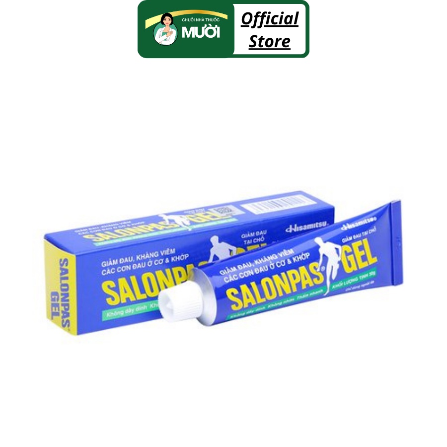 Gel xoa bóp Salonpas - Tuýp 30 gram - Hisamitsu