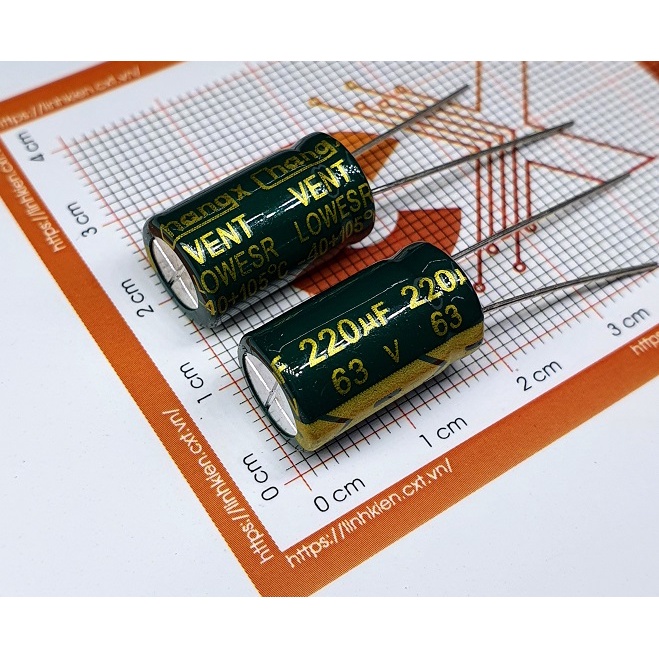 Tụ hóa 220uF 63V 10x17mm