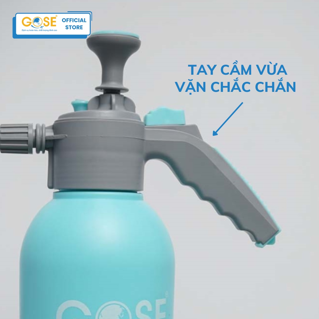 Bình xịt tưới cây cảnh 2L/3L GOSE vòi phun sương đồ làm vườn cao cấp siêu bền