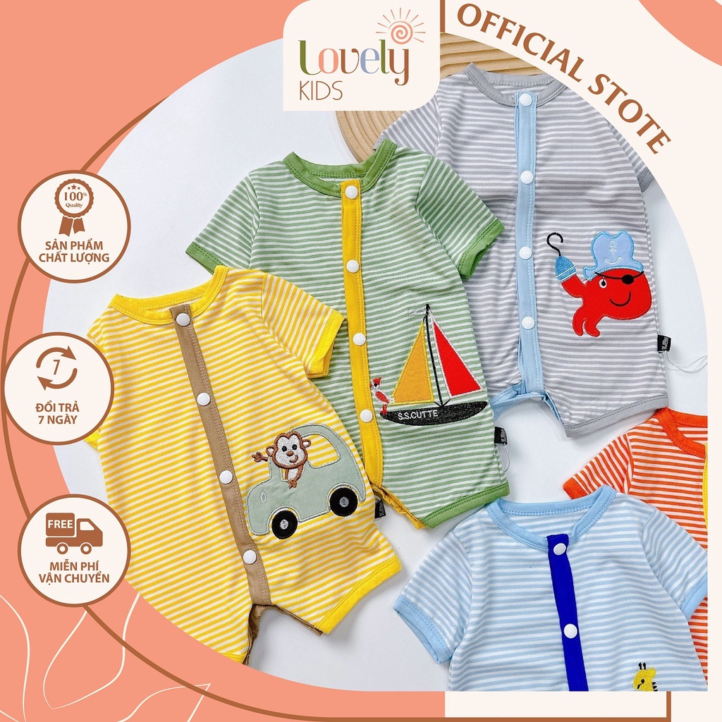 Bộ Bodysuit Đùi Thun Lạnh Liền Thân Cho Bé Trai Gái BODYSUIT
