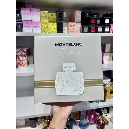 Set Nước hoa Mont Blanc Signature EDP 90ml + 7,5ml + lotion 100ml