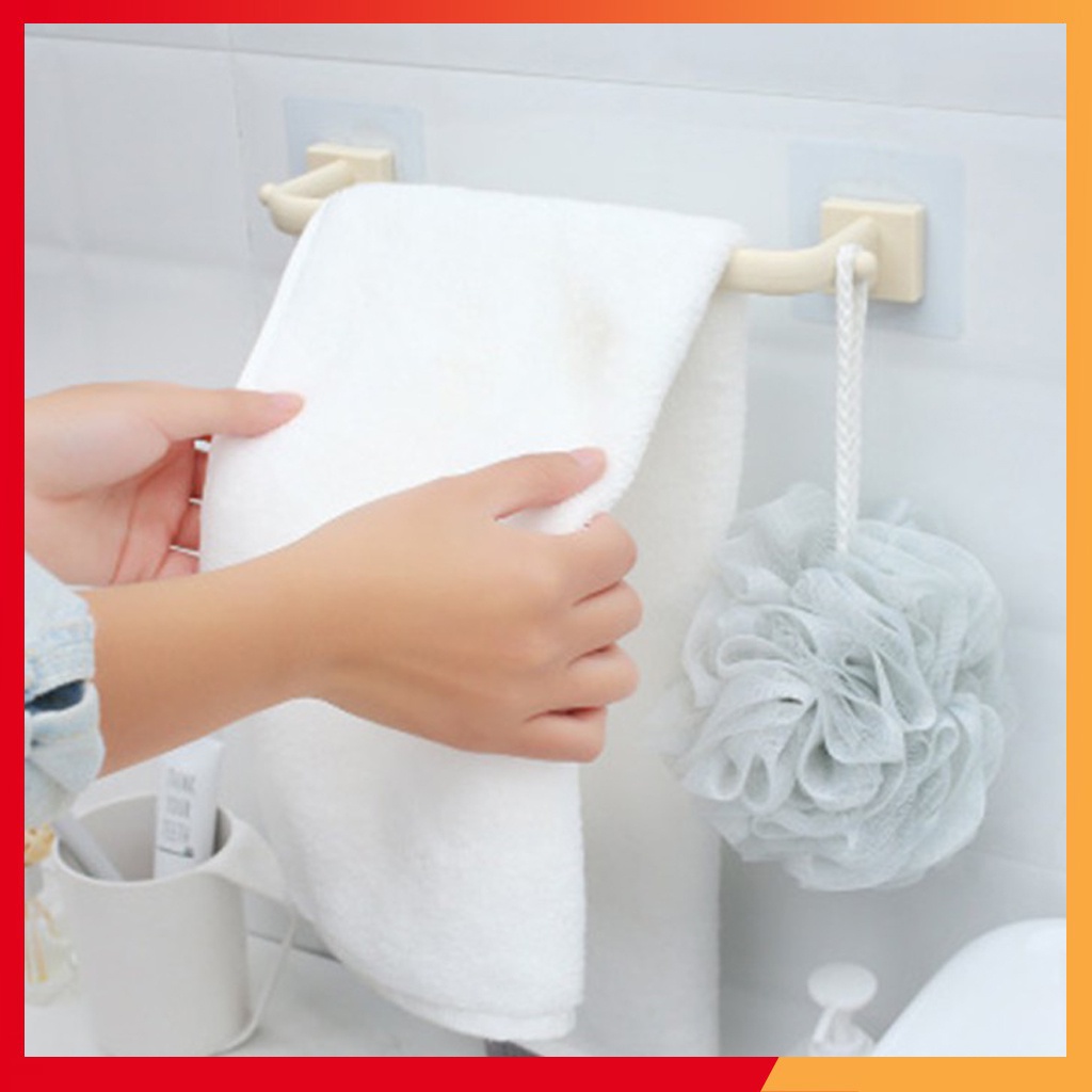 Thanh giá treo khăn tắm dán tường nhà tắm siêu dính chống thấm nước 2 năm không rơi SX 254