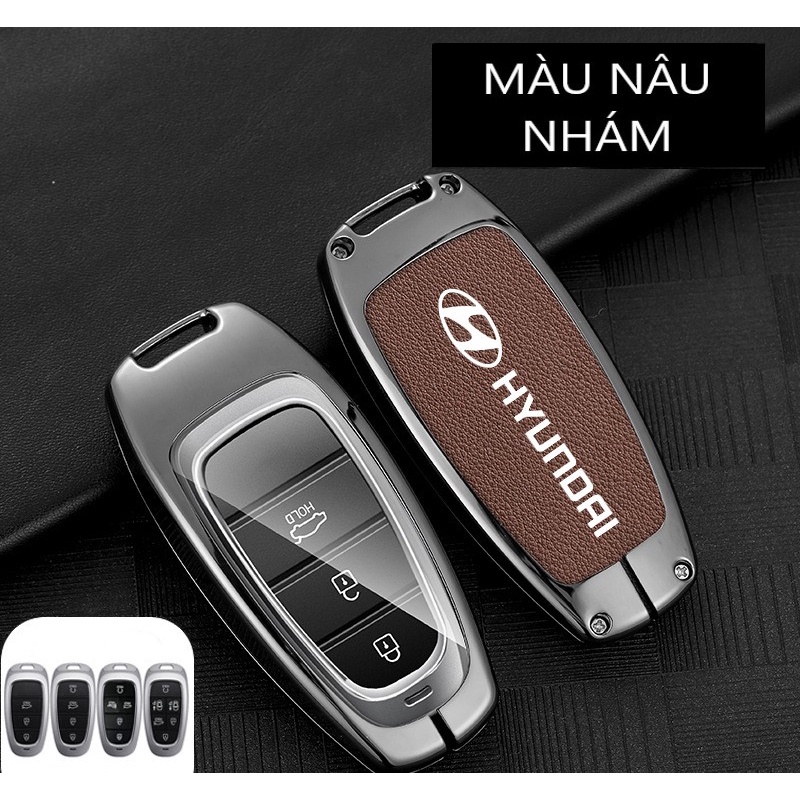Ốp chìa khóa Hợp kim cao cấp Hyundai Tucson 2022+, Santafe - mẫu mới