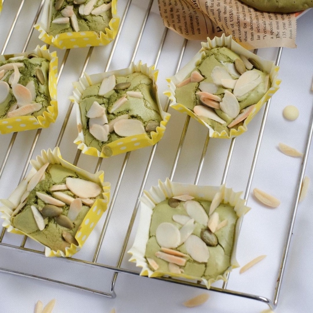 Bột Làm Bánh BROWNIE MATCHA Trộn Sẵn - Matcha Brownie Mix 450gr - Sản Phẩm Thái Lan Nhập Khẩu Chính Hãng