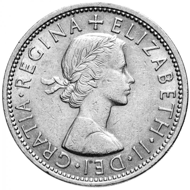 xu sưu tầm 2 shilling của Anh 1954 - 1970