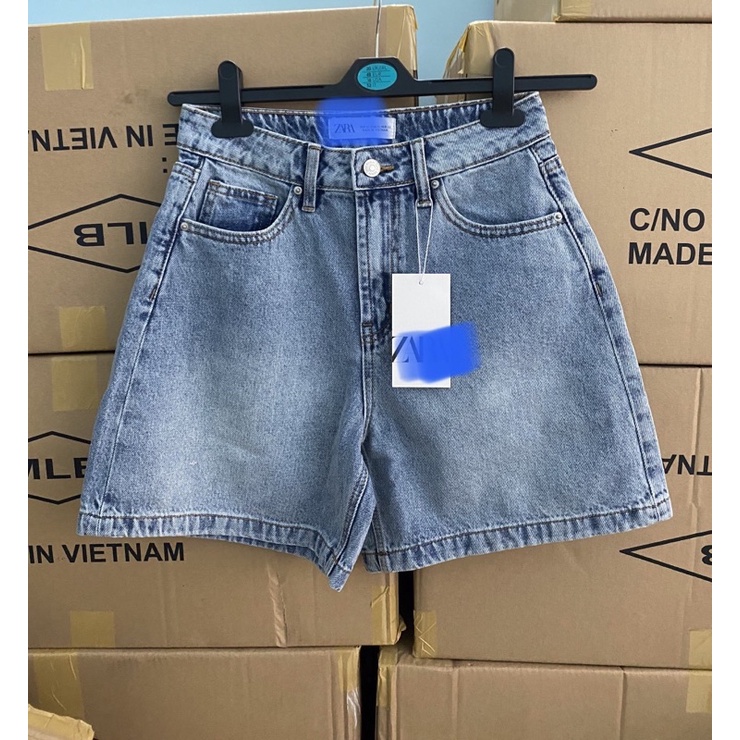 Quần short jeans Z.a.r.a dư xịn siêu hack chân dài.