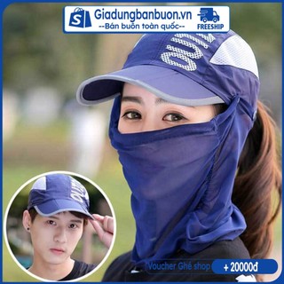 Mũ chống nắng trùm đầu có lưỡi trai chống tia uv, nón câu cá / leo núi, mũ đi phượt - giadungbanbuon.vn