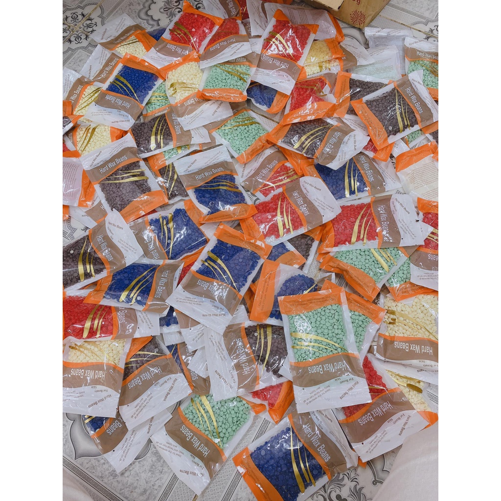 100g SÁP WAX LÔNG NÓNG HẠT ĐẬU HARD WAX BEAN Giao màu ngẫu nhiên